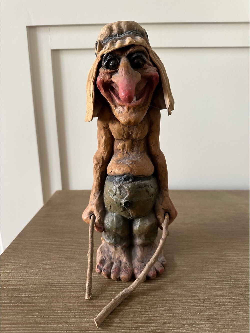 NyForm #141 Hiking Troll Norwegian Vintage Folk Art Figurine